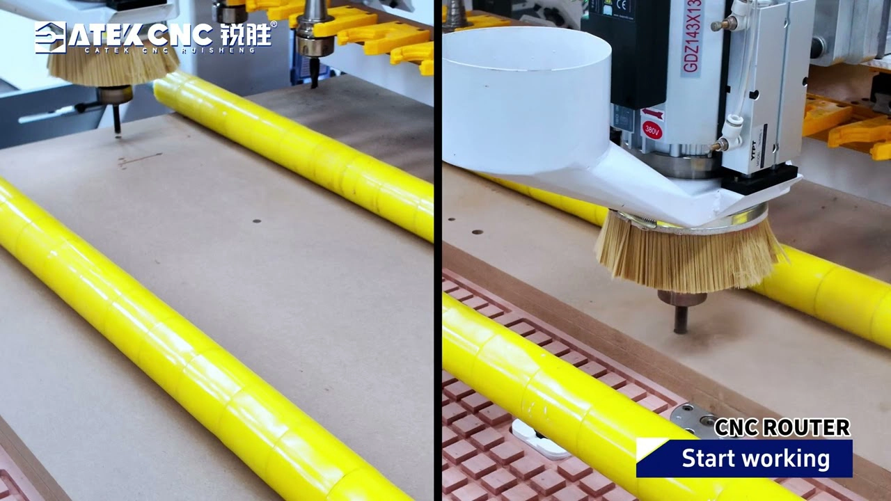 Best-Selling Linear ATC CNC Router with Automatic Loading and Unloading