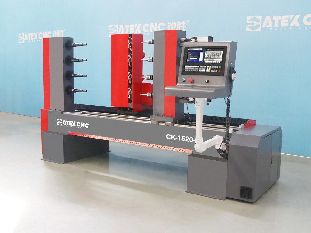 2026 High-Efficiency 4-Station CNC Wood Copying Lathe