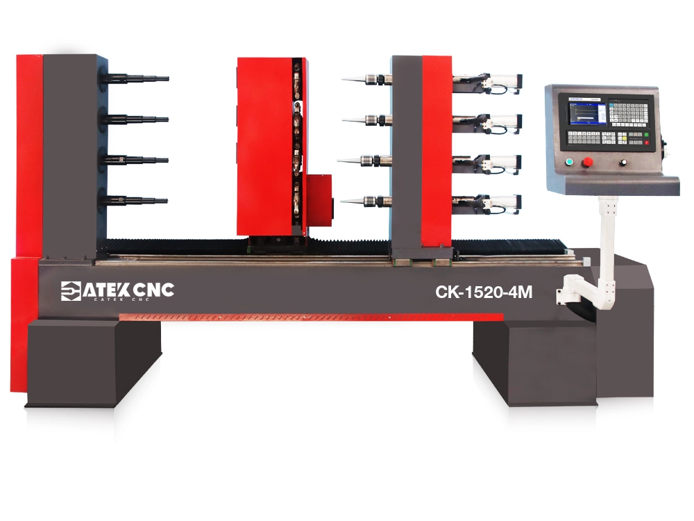 2026 High-Efficiency 4-Station CNC Wood Copying Lathe