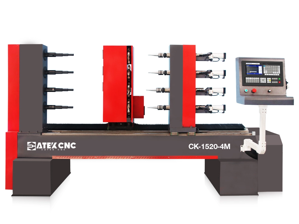 2026 High-Efficiency 4-Station CNC Wood Copying Lathe