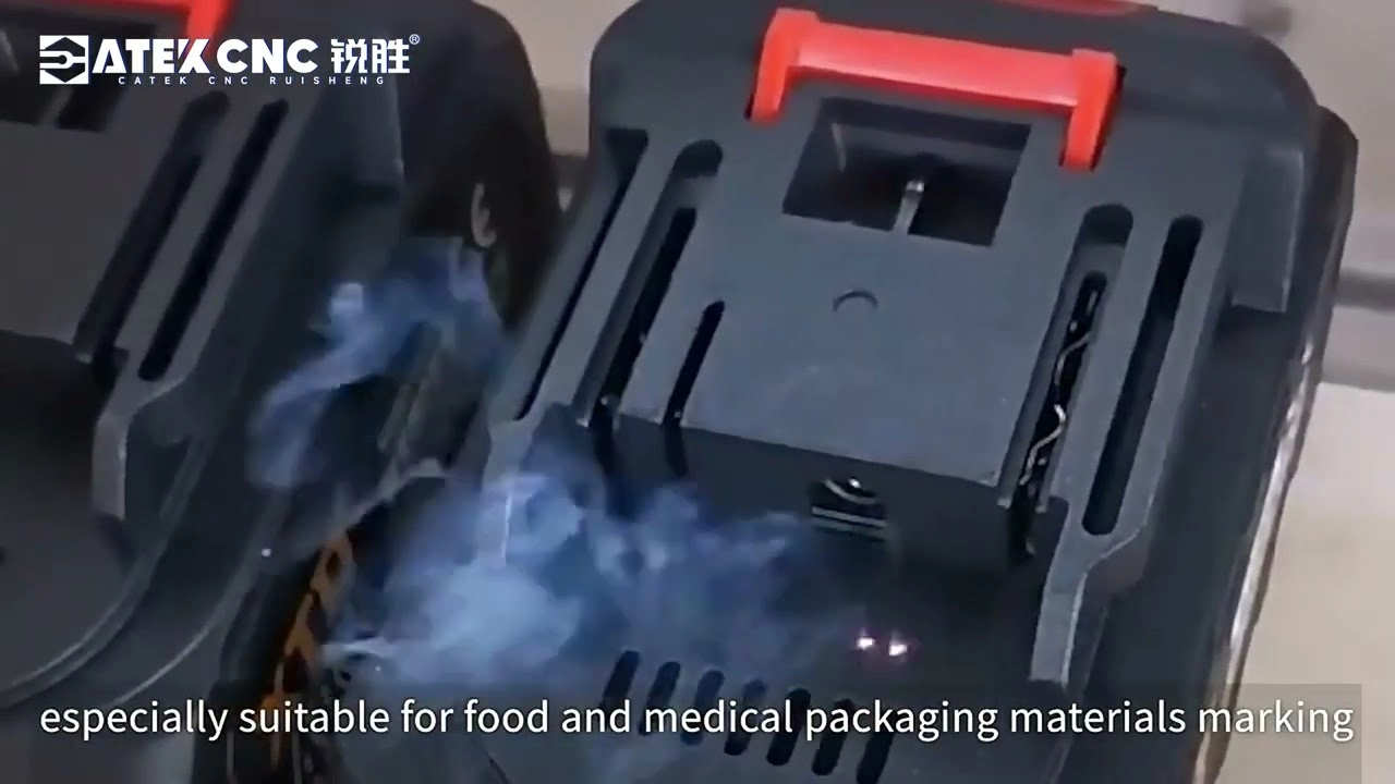 UV Laser Marking Machine with CCD Vision System and Conveyor Belt